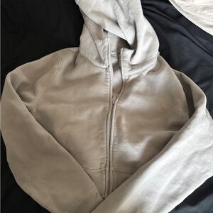 Aritzia Perfect Fit Cropped Zip Up Hoodie